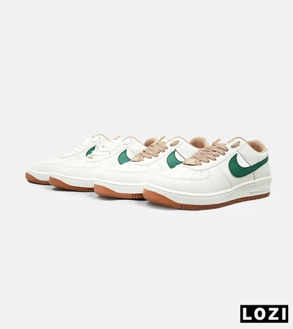 کفش کتانی بزرگ پا کرم سبز نایک NIKE AIR FORCE مدل 4590