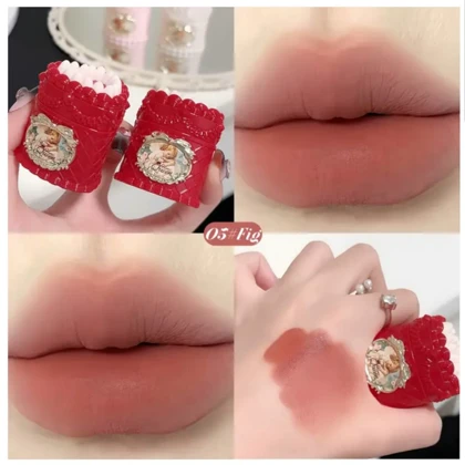 رژ لب کیک توت فرنگی HUES QUEEN