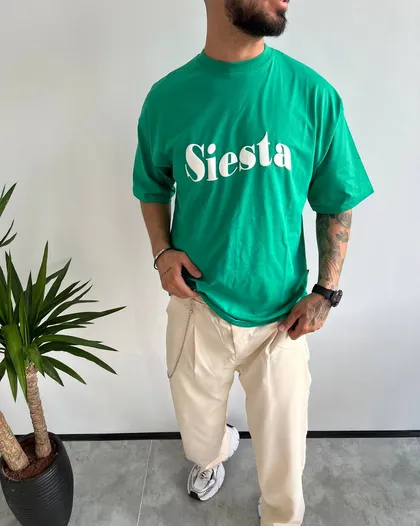 تیشرت استین کوتاه SIESTA رنگ سبز