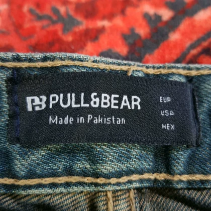 شلوار جین یونیسکس بگ استایل از pull & bear کد 316