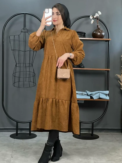 پیراهن کبریتی طبقه‌ای تارا کد 1346