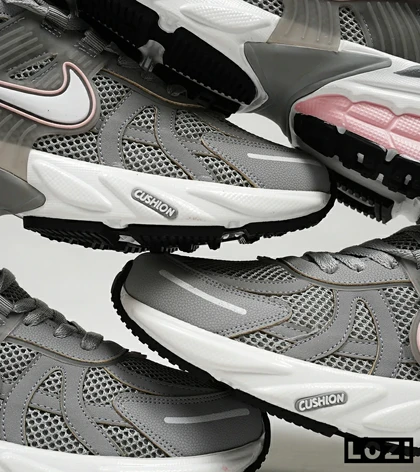 کفش کتانی زنانه طوسی صورتی Nike cushlon مدل 5192