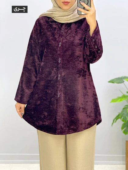 مانتو جلودکمه مخمل فروشنک کد 9571266