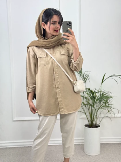 مانتو کتان صحرا