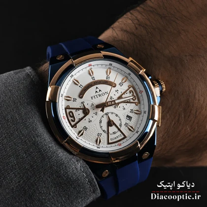 ساعت مچی مردانه برند فیترون سه موتور مدل Do1305 بند رابر