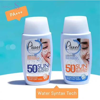 کرم ضد آفتاب بی رنگ SPF50 پوست چرب و جوشدار پیکسل 50ml