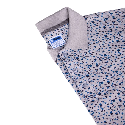 پولوشرت ضدتعریق مدل دیما طرح ملانژ آبی