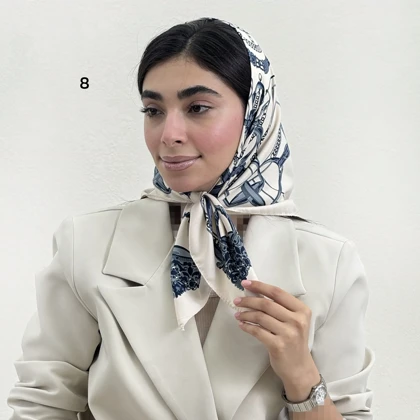 مینی اسکارف زنانه طرح زنجیری | آی بولک