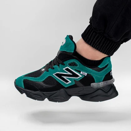کتانی اسپرت مردانه مدل نیوبالانس 9060 NEW BALANCE رنگ مشکی یشمی