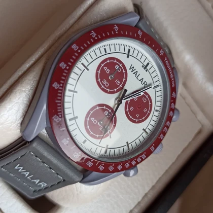 ساعت مچی اسپرت والار طرح امگا سواچ بند چسبی طرح ماموریت در پولوتو