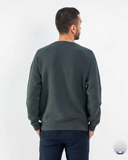 پلیور بافت سبز تیره یونیسکس Jack & Jones