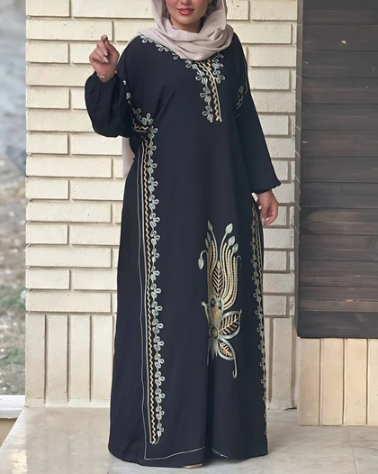 ماکسی ساحلی خارجی خامه دوزی 7014