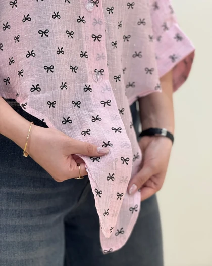 شومیز گره‌ای پاپیون