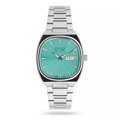 ساعت مچی مردانه کرست بند استیل نقره ای کد Crest 6389/3
