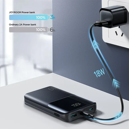 پاور بانک 10000 جویروم Joyroom مدل JR-QP191 MINI توان 22.5 وات