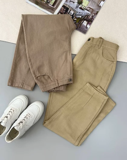 شلوار کتان مام کد 4988