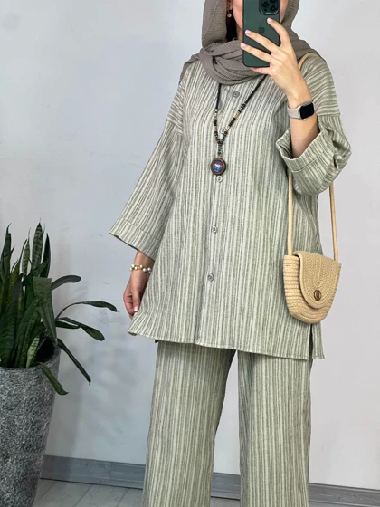 ست مانتو شلوار گیتی