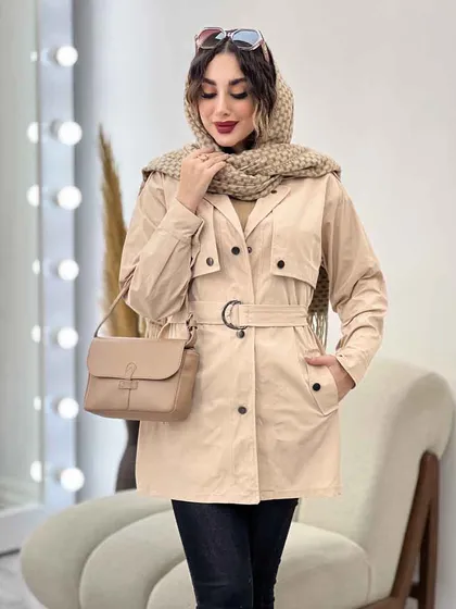 بارانی ژیله دار ساینا