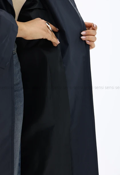 بارانی زنانه چرم آستر دار کد1006968