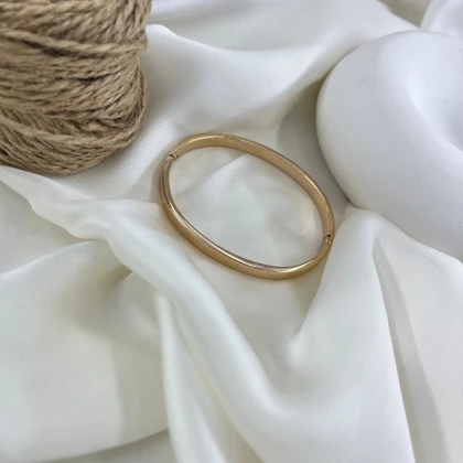 دستبند زنانه بنگل مدل تابان آینه‌ای ژوپینگ