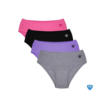 شورت زنانه ضدحساسیت مودال تاپیک بسته 4 عددی رنگی مدل پانیذ