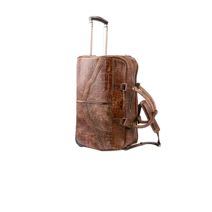 ساک مسافرتی چرخ دار چرم کروکو مدل آندس