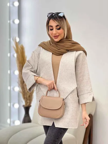 مانتو دو جیب نما پایین هلال