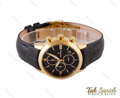 ساعت رومانسون زنانه سه موتوره طلایی سرمه ای Romanson-3671-L