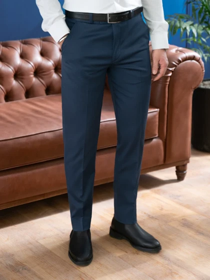 شلوار فاستونی سرمه ای روشن p274