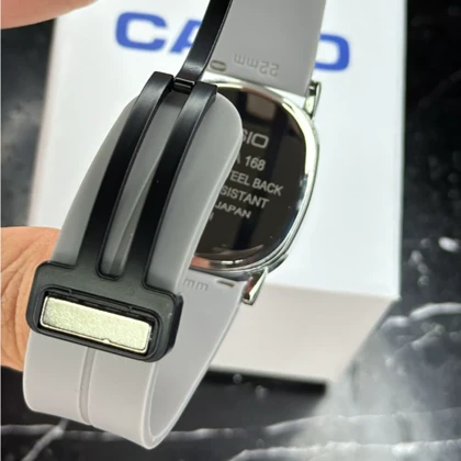 ساعت مچی کاسیو اولدمانی سیلور بند رابر طوسی مگنتی