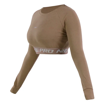 ست نیم‌تنه و کشاله بند ورزشی زنانه مدل Dri Fit-612 نسکافه ای
