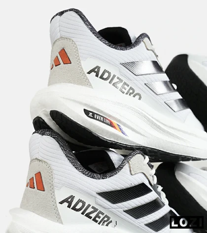 کفش کتانی مردانه و زنانه سفید مشکی Adidas Adizero مدل 7232