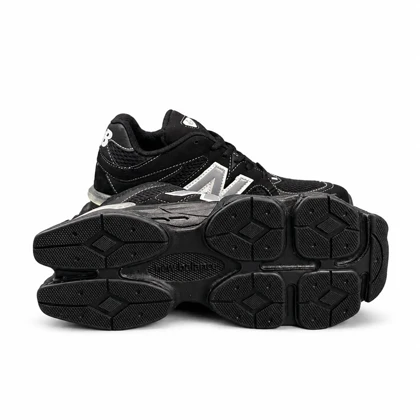 کفش کتانی مردانه مدل نیوبالانس 9060 مشکی دوخت سفید New Balance 9060