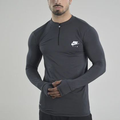استرج نیم زیپ ورزشی مردانه نایک مدل VHD-Dri Fit-4K0978 طوسی