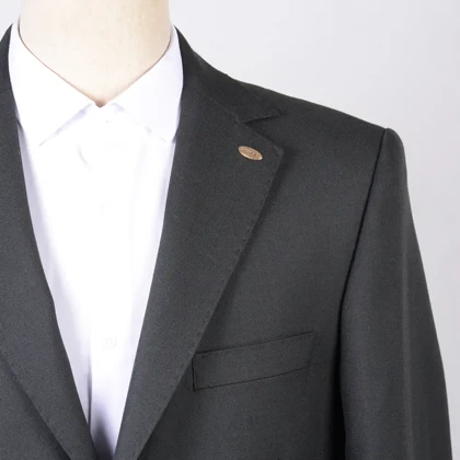 کت و شلوار دو دکمه ذغالی تیره