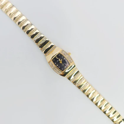 ساعت مچی زنانه باوک Baoke نگین‌دار با موتور کوارتز صفحه مشکی