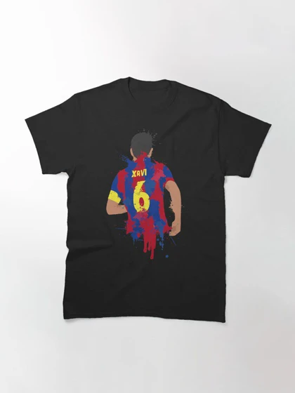 تیشرت ورزشی بارسلونا | تیشرت ژاوی طرح Xavi Barcelona Legend کد 144295
