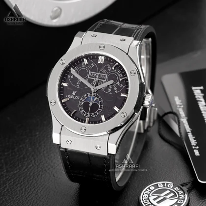 ساعت هابلوت مشکی Hublot Aerofusion Moonphase SK12