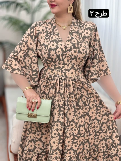 پیراهن فلور نرگس کد 1714