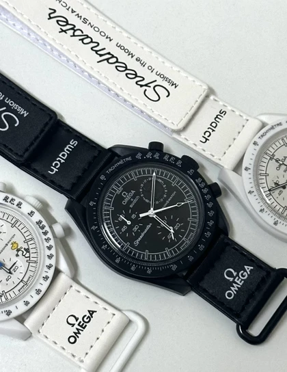 ساعت امگا سواچ ماه مشکی Omega Swatch to the Moon