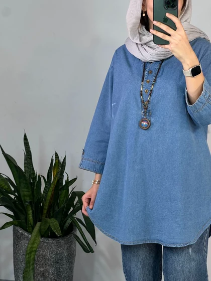 مانتو جین کاغذی ماهرو