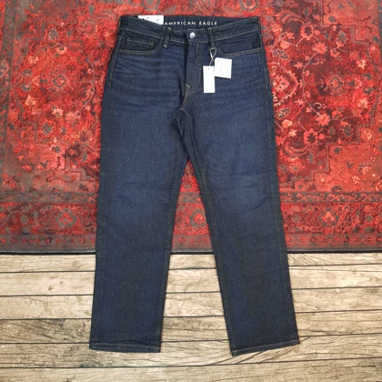 شلوار جین مردانه بگ استایل سرمه‌ای تیره American eagle کد 340