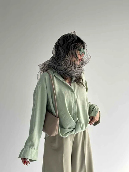 شومیز لینن جلوگره