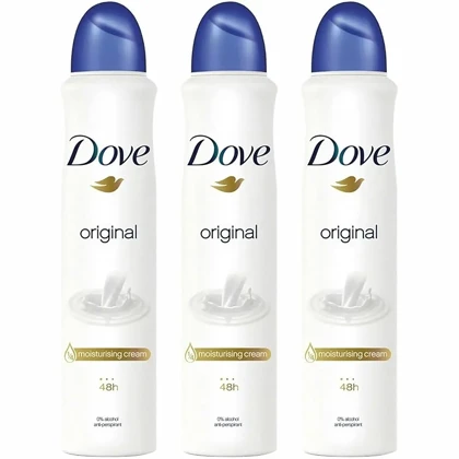 اسپری دئودورانت ضد تعریق زنانه داو Dove مدل Original حجم 250ml