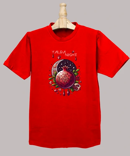 تیشرت مردانه و زنانه طرح شب یلدا کد 1020