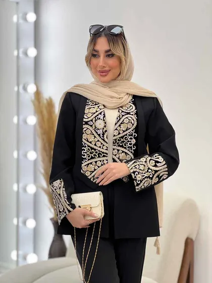 مانتو مازراتی یقه ترکیبی