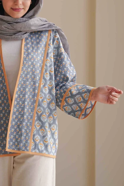 مانتو کتی نوا مانتو کتی شیک با پارچه باتیک هندی