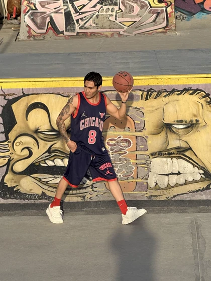 ست رکابی و شلوارک CHICAGO بسکتبالی بدنسازی سرمه ای