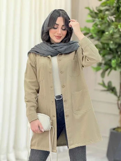مانتو پایین بند چهار جیب