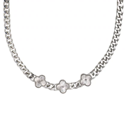 گردنبند زنانه ونکلیف سه گل